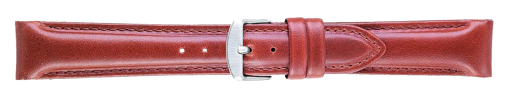 20mm Oilskin Chrono Red Brown Leather Strap-0
