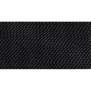 Griffin Black Nylon Bead Cord #8-0