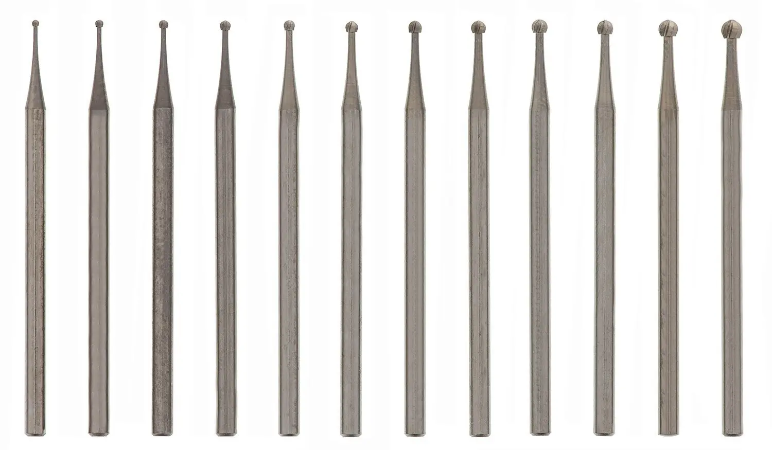 Round Bur Set Sizes .80 to 2.30 - 12pc-0