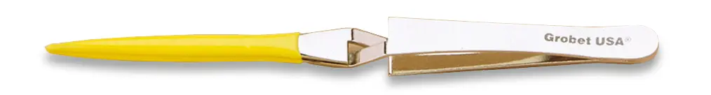 Cross-Locking Coated Tweezer Grobet USA Brand 6 1/2-0