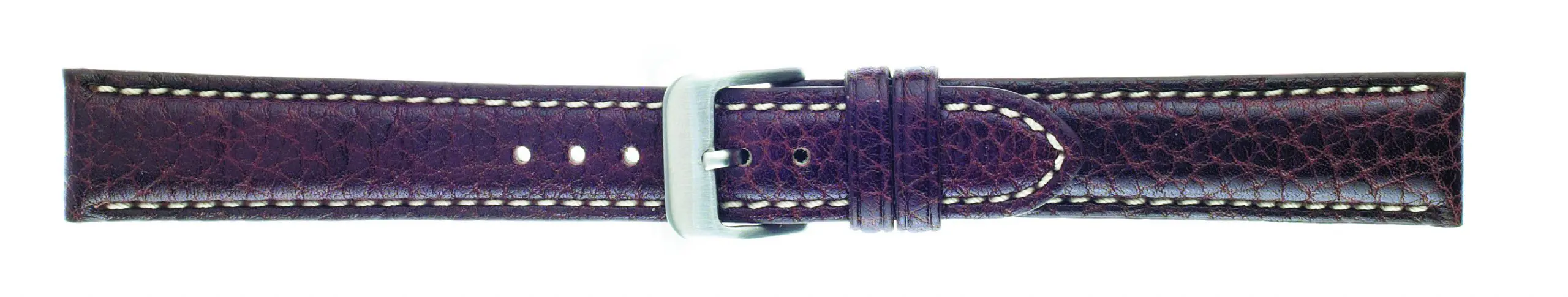 24mm Buffalo Chrono Dark Brown Leather Strap-0