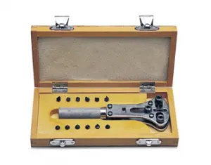Waterproof Watch Case Opener in Wooden Box