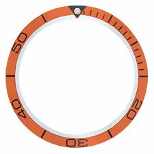 Generic Omega Planet Ocean Bezel Insert Orange-0
