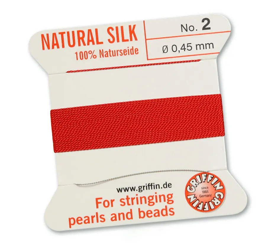 Griffin Red Silk Bead Cord #2 Product Thumbail (View full Size)