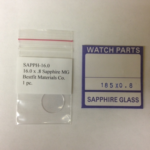 Sapphire Replacement Watch Crystals 0.80mm thick-0