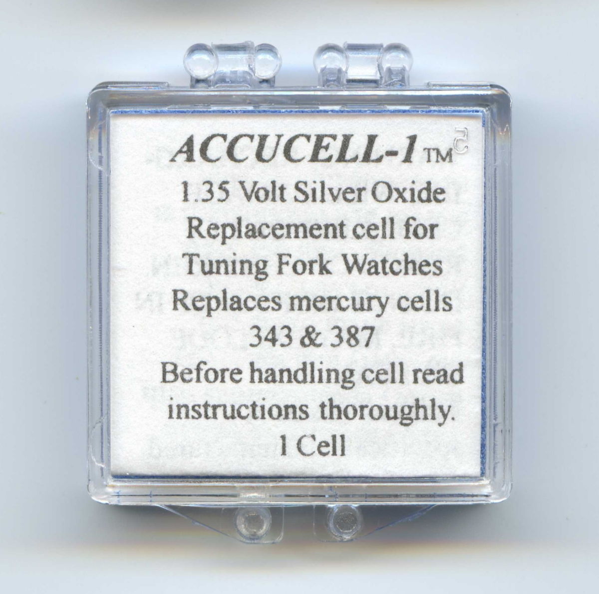 Bulova Accutron Accucell1 battery.