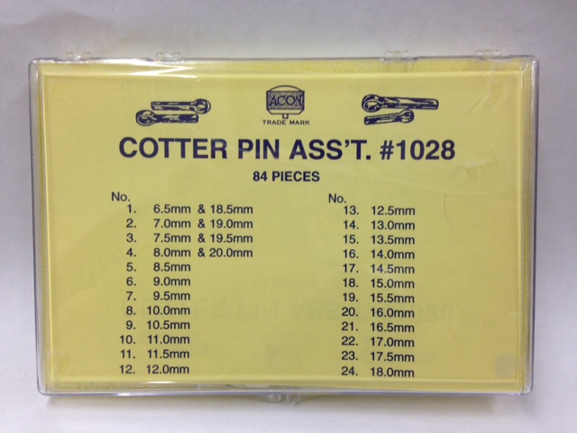 Cotter Pin Assortment #1028 -84 pieces-0