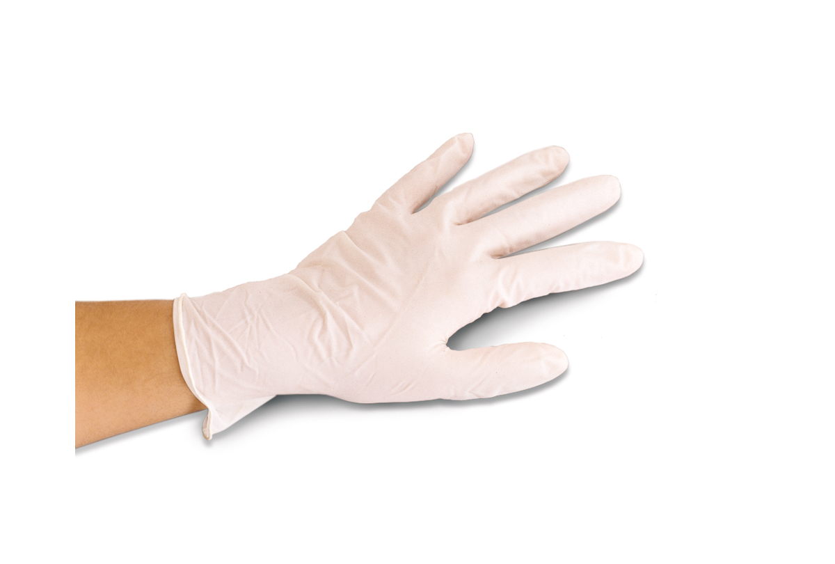 Latex Medium Gloves Box/100