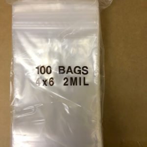 4x6 Plain Poly Zip Lock Bag 100 piece/bag-0