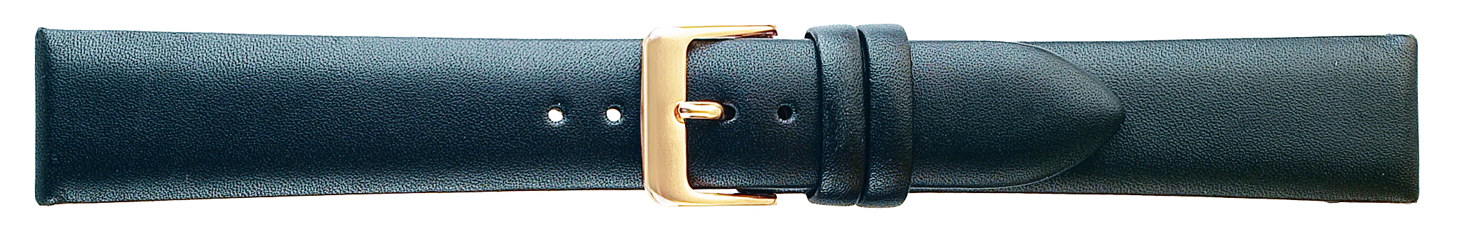 16MM Black Luxury Calf Leather Strap-0