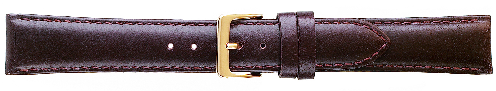 16MM Classic Oilskin Brown Leather Strap -0