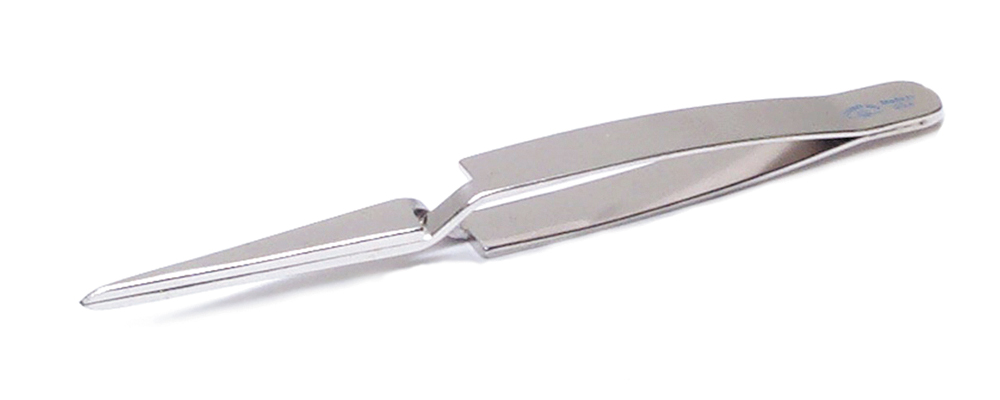 Cross-Locking Tweezer Grobet USA Brand 4 3/4 Medium Sharp-0