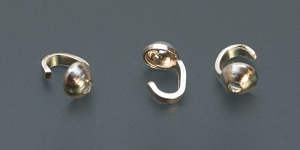 Bead Tips Sterling Silver Plated Single