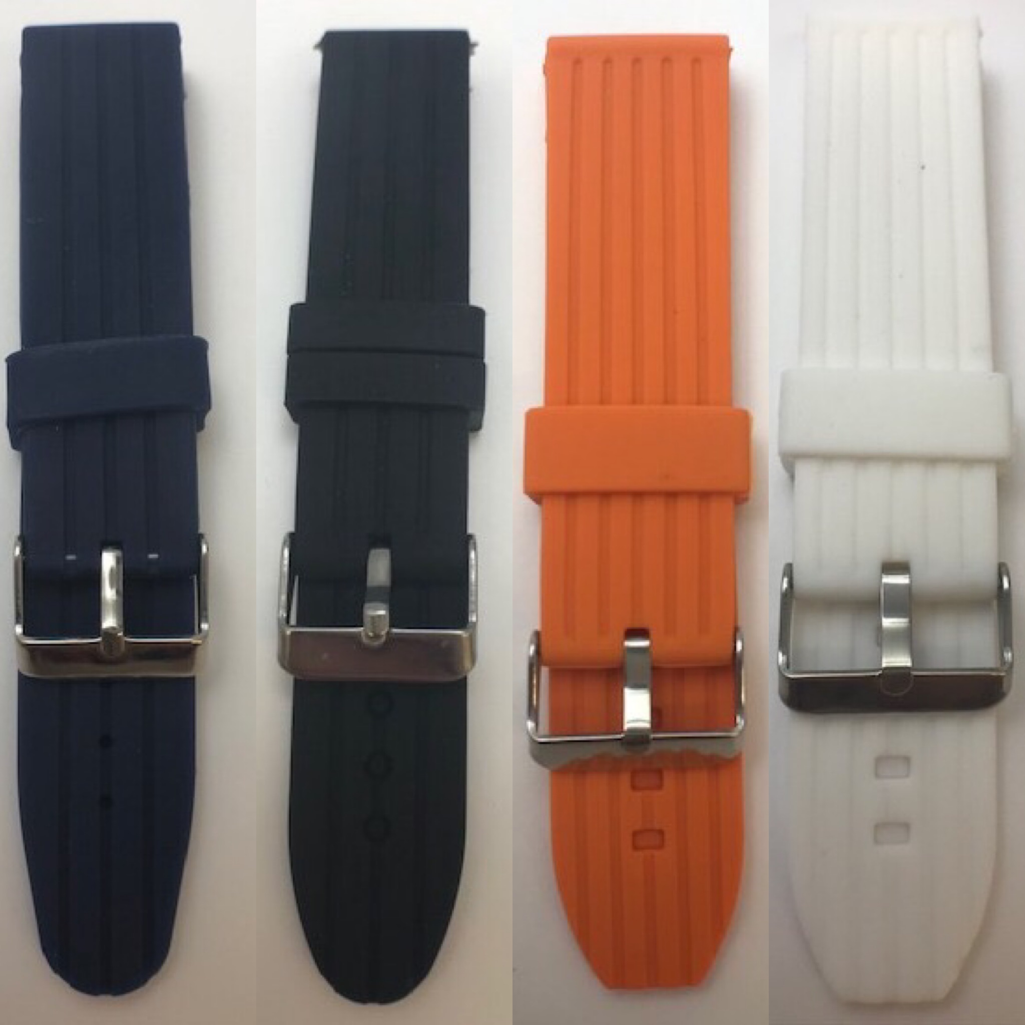 24mm Silicone Flexible Watch Strap
