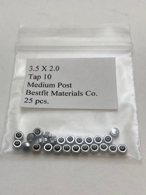 Bulk Crown Lot 3.50 x 2.0mm tap 10 Stainless Steel 25 pieces – Closeout!! Product Thumbail (View full Size)