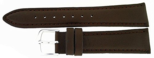Hadley Roma MS714 18mm Brown Padded Leather Watch Strap