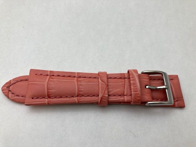 20mm Cotton Candy Pink Alligator Grain Leather Watch Strap – Closeout!! Product Thumbail (View full Size)