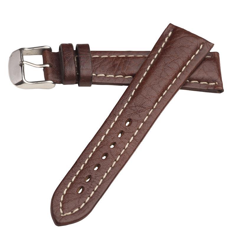 22mm Hadley Roma Brown Padded Leather Strap Breitling Style Product Thumbail (View full Size)