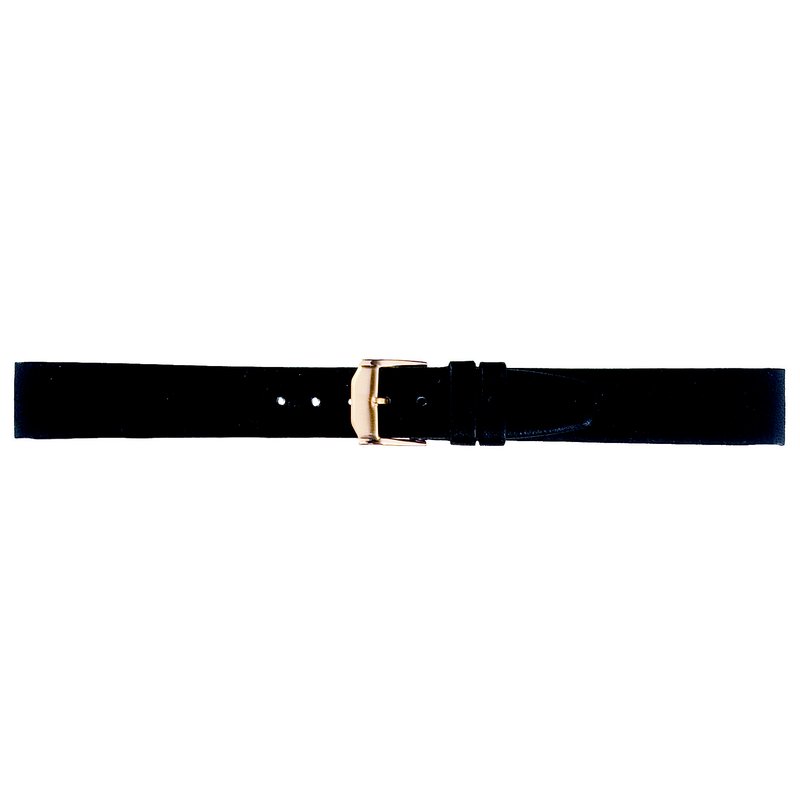 16mm Hadley Roma Black Calf Leather Watch Strap Movado Style Product Thumbail (View full Size)