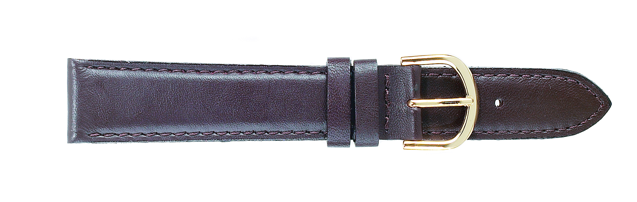 24mm Brown Stitched Padded Calf Watch Strap Long – Closeout!! Product Thumbail (View full Size)