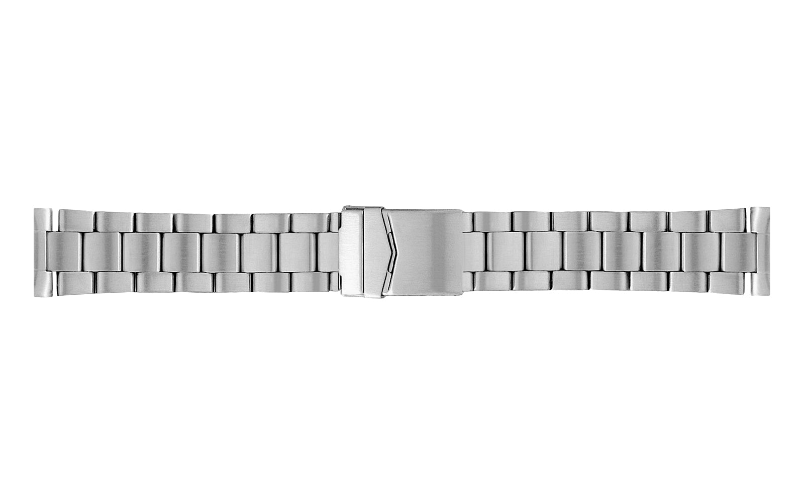 22mm Hadley Roma Stainless Steel Solid Link Bracelet Straight Ends Product Thumbail (View full Size)