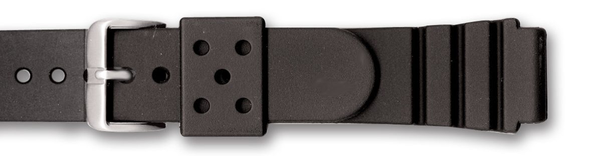 22mm Black Polyurethane Watch Strap to fit Seiko Prodiver Product Thumbail (View full Size)