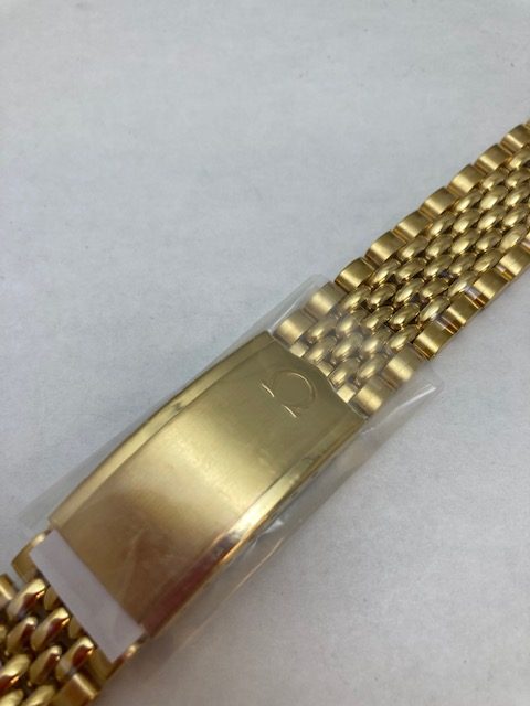 Genuine Omega Beads of Rice Gold Plated Watch Bracelet 3010/511 Product Thumbail (View full Size)