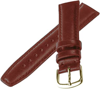 12mm Brown Leather Watch Strap Hypoallergenic – Closeout!! Product Thumbail (View full Size)