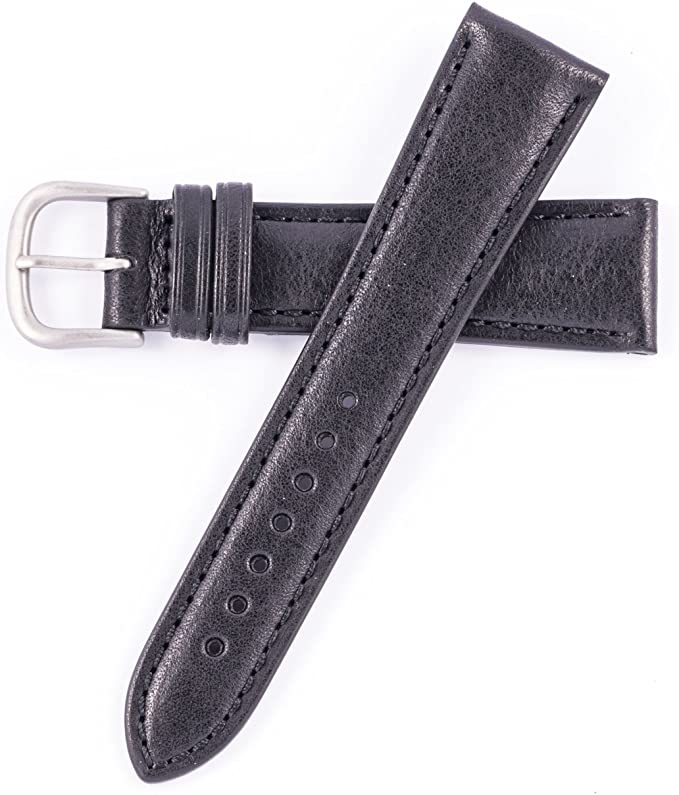 20mm Brown Water Resistant Leather Watch Strap – Closeout!! Product Thumbail (View full Size)