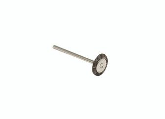 Soft Bristle Wheel Brush Double Section 1″ Diameter 3/32″ Shank Product Thumbail (View full Size)