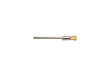 Straight Brass Wire End Brush 1/4″ Trim 3/16″ Diameter 3/32″ Shank Product Thumbail (View full Size)