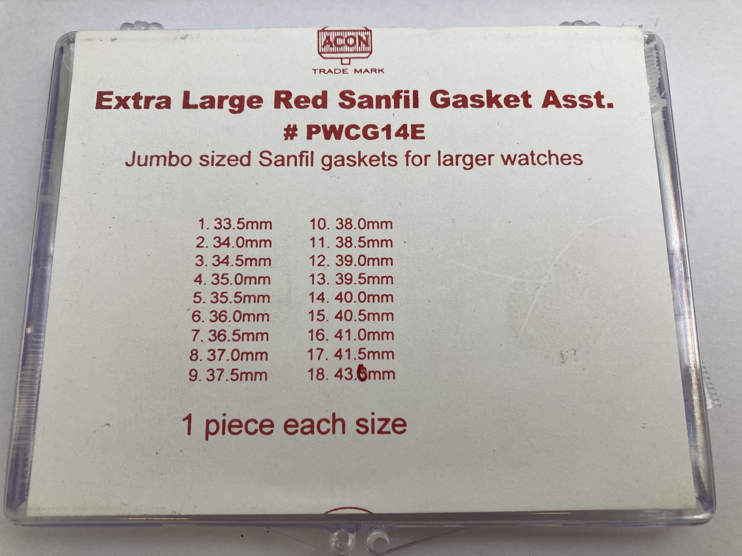 Extra Large Red Gasket Assortment 18pcs Product Thumbail (View full Size)