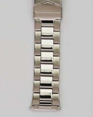 Hadley Roma Men’s Wide Link Stainless Steel Watch Bracelet Fits 22-26mm ends Product Thumbail (View full Size)